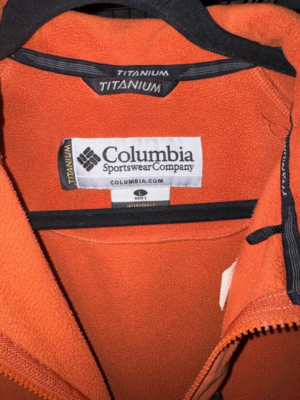 Columbia Titanium Orange Full-Zip Fleece Jacket - Picture 4 of 10